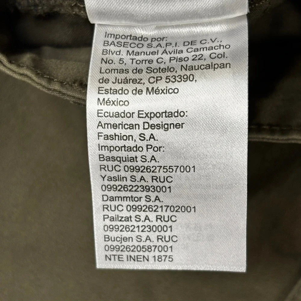 Calvin Klein Mens Authentic Five Pocket Slim Fit Pants Olive Brown Chinos 34x32